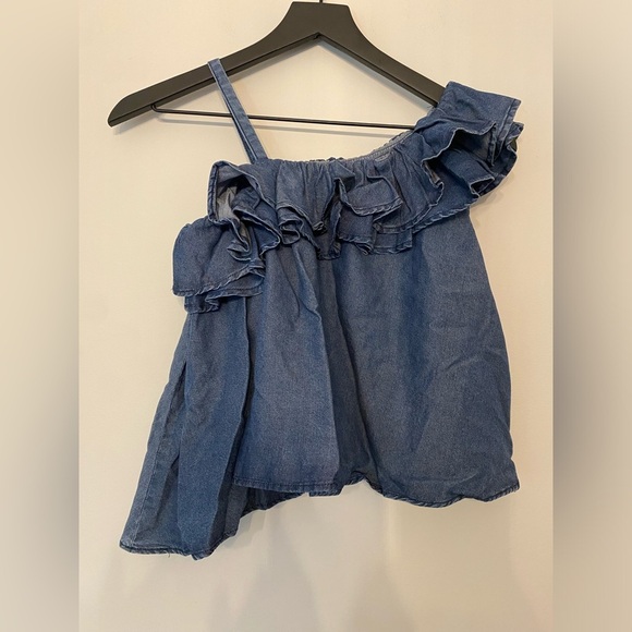 Habitual Girl Denim Top Sz12 - Picture 1 of 6